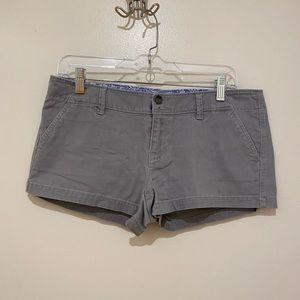 AEO gray chino shorts